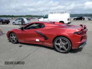 2023 Chevrolet Corvette 2LT с VIN 1G1YB3D42P5128399, выставлен на аукционе Copart как лот 67833154 с пробегом 2 860 миль миль и Списание • Salvage title. История ставок и продаж доступна на DreamBid. Изображение 2.