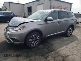 2020 Mitsubishi Outlander ES z VIN JA4AZ3A37LJ000509, wystawiony jako Copart lot #80024875 z przebiegiem 90 984 mil mil oraz Szkoda całkowita • Salvage title. Historia ofert i sprzedaży dostępna na DreamBid. Obrazek 1.