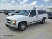 1997 Chevrolet Silverado 1500 with VIN 1GCEC14RXVZ124680, listed as a Copart auction lot 80872365 with 158,021 mi miles and Salvage title. Bid and sale history available at DreamBid. Image 1.