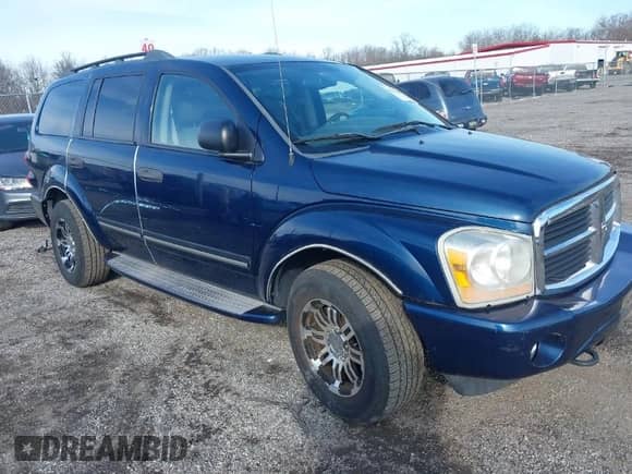 2004 Dodge Durango Limited with VIN 1D4HB58N44F120853, listed as a IAAI auction lot 41661608 with 132,779 mi miles and . Bid and sale history available at DreamBid. Image 1.