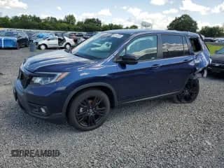 2019 Honda Passport Sport with VIN 5FNYF8H23KB026988, listed as a Copart auction lot 65144015 with 27,701 mi miles and Salvage title. Bid and sale history available at DreamBid. Image 1.