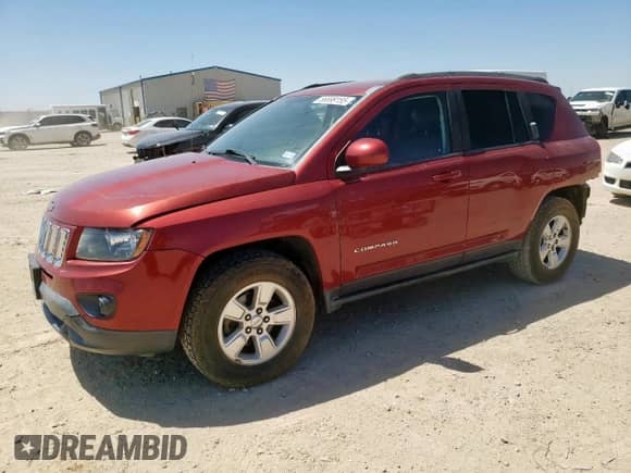 2016 Jeep Compass Latitude z VIN 1C4NJCEB5GD582565, wystawiony jako Copart lot #56699155 z przebiegiem 77 749 mil mil oraz Szkoda całkowita • Salvage title. Historia ofert i sprzedaży dostępna na DreamBid. Obrazek 1.