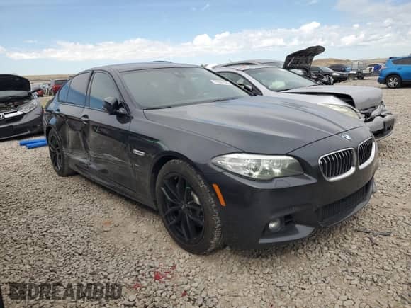 2015 BMW 5 Series 535i xDrive with VIN WBA5B3C59FD543340, listed as a Copart auction lot 71927225 with 88,407 mi miles and Salvage title. Bid and sale history available at DreamBid. Image 4.