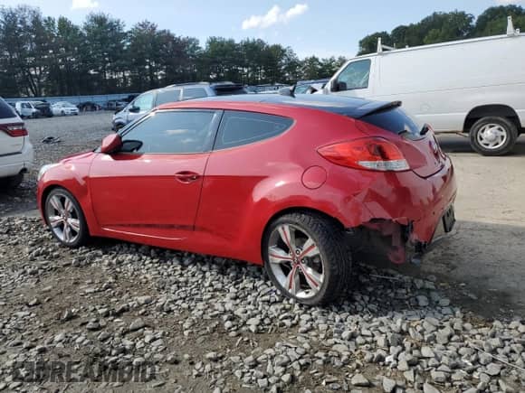 2013 Hyundai Veloster w/Black Int z VIN KMHTC6AD5DU088630, wystawiony jako Copart lot #80093115 z przebiegiem 76 327 mil mil oraz Szkoda całkowita • Salvage title. Historia ofert i sprzedaży dostępna na DreamBid. Obrazek 2.
