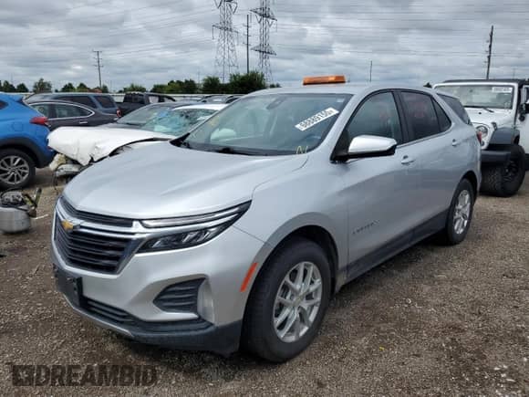 2022 Chevrolet Equinox LT с VIN 3GNAXUEV3NL152187, выставлен на аукционе Copart как лот 68889155 с пробегом 57 701 миль миль и Списание • Salvage title. История ставок и продаж доступна на DreamBid. Изображение 1.