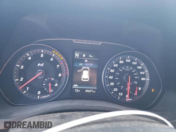 2021 Hyundai Veloster z VIN KMHT36AH0MU009934, wystawiony jako Copart lot #57889385 z przebiegiem 49 671 mil mil oraz Szkoda całkowita • Salvage title. Historia ofert i sprzedaży dostępna na DreamBid. Obrazek 9.