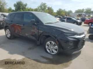 2020 Chevrolet Blazer LT z VIN 3GNKBCRS2LS635587, wystawiony jako Copart lot #80479275 z przebiegiem 74 708 mil mil oraz Szkoda całkowita • Salvage title. Historia ofert i sprzedaży dostępna na DreamBid. Obrazek 4.