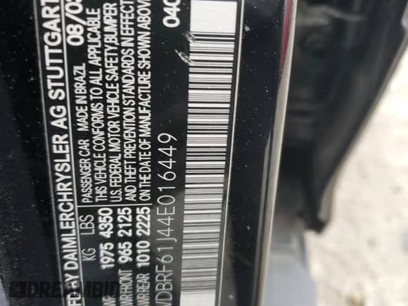 2004 Mercedes-Benz C 240 with VIN WDBRF61J44E016449, listed as a Copart auction lot 86286135 with 113,868 mi miles and Clean title. Bid and sale history available at DreamBid. Image 12.