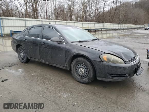 2008 Chevrolet Impala Police Police with VIN 2G1WS553X89276426, listed as a Copart auction lot 86019714 with 136,603 mi miles and Salvage title. Bid and sale history available at DreamBid. Image 4.