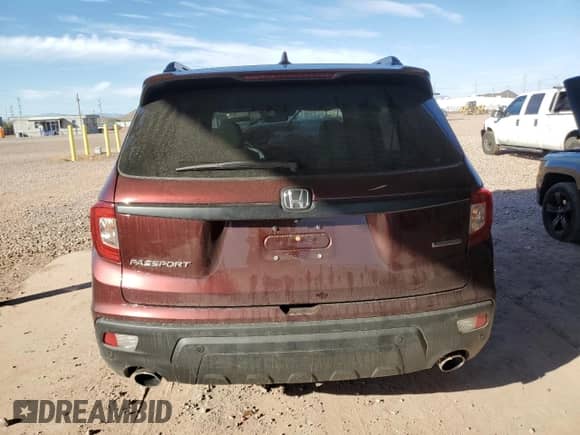 2021 Honda Passport Touring with VIN 5FNYF7H94MB008364, listed as a Copart auction lot 45971775 with 23,583 mi miles and Salvage title. Bid and sale history available at DreamBid. Image 6.