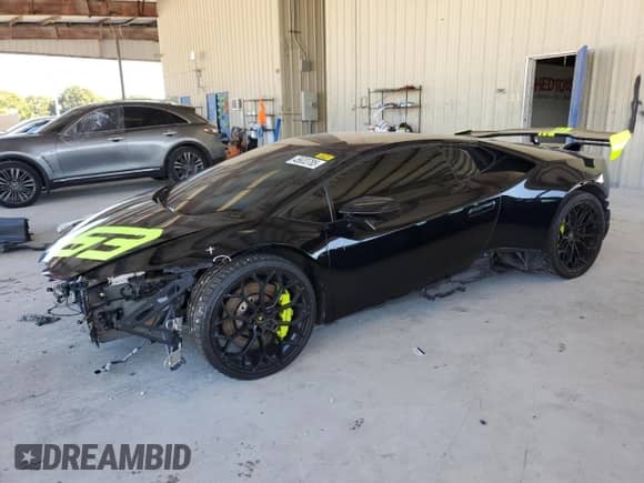 2021 Lamborghini Huracan с VIN ZHWUF5ZF0MLA15889, выставлен на аукционе Copart как лот 45633785 с пробегом 58 037 миль миль и Списание • Salvage title. История ставок и продаж доступна на DreamBid. Изображение 1.