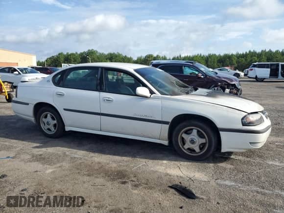 2001 Chevrolet Impala LS with VIN 2G1WH55K919352049, listed as a Copart auction lot 64990115 with Not provided miles and Salvage title. Bid and sale history available at DreamBid. Image 4.