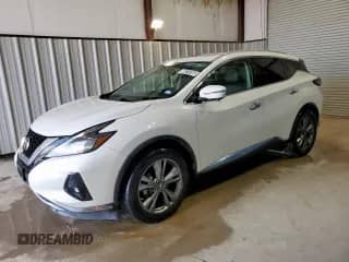2019 Nissan Murano Platinum z VIN 5N1AZ2MJ3KN104282, wystawiony jako Copart lot #69210165 z przebiegiem 97 192 mil mil oraz Czysty tytuł • Clean title. Historia ofert i sprzedaży dostępna na DreamBid. Obrazek 1.