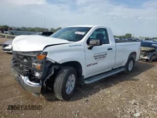2023 Chevrolet Silverado 1500 Work Truck with VIN 3GCNAAED4PG287448, listed as a Copart auction lot 66477455 with 24,903 mi miles and Salvage title. Bid and sale history available at DreamBid. Image 1.