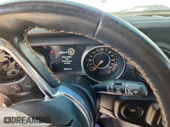 2021 Jeep Wrangler Unlimited Sahara High Altitude with VIN 1C4HJXENXMW509657, listed as a Copart auction lot 64983465 with 87,621 mi miles and Salvage title. Bid and sale history available at DreamBid. Image 9.