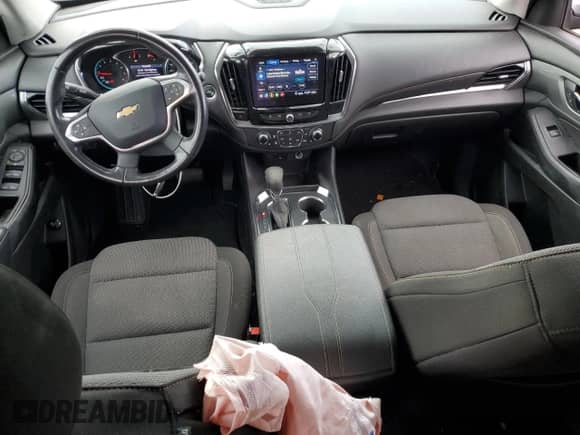 2021 Chevrolet Traverse LT Cloth with VIN 1GNEVGKW7MJ120483, listed as a Copart auction lot 90722405 with 50,190 mi miles and Salvage title. Bid and sale history available at DreamBid. Image 8.