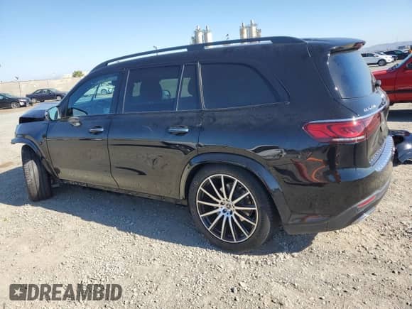 2022 Mercedes-Benz GLS 450 with VIN 4JGFF5KE6NA784034, listed as a Copart auction lot 65349685 with 46,606 mi miles and Salvage title. Bid and sale history available at DreamBid. Image 2.