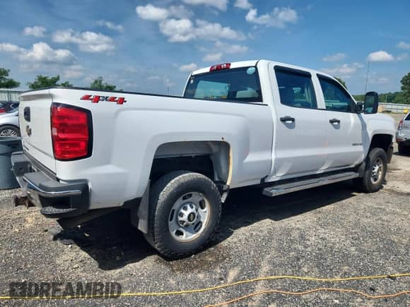 2018 Chevrolet Silverado 2500HD Work Truck with VIN 1GC1KUEG6JF256086, listed as a Copart auction lot 64550005 with 75,650 mi miles and Non repairable. Bid and sale history available at DreamBid. Image 3.