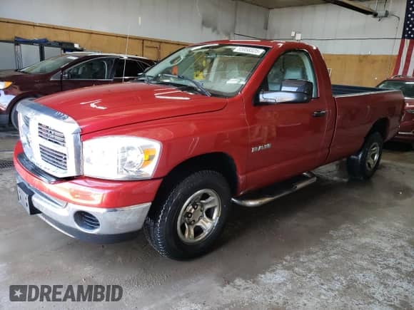 2008 Dodge 1500 SLT with VIN 1D7HA16N68J183246, listed as a Copart auction lot 55958325 with 141,608 mi miles and Clean title. Bid and sale history available at DreamBid. Image 1.
