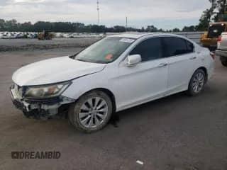 2014 Honda Accord EX-L with VIN 1HGCR3F86EA002954, listed as a Copart auction lot 86051755 with 216,478 mi miles and Clean title. Bid and sale history available at DreamBid. Image 1.