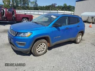 2018 Jeep Compass Sport z VIN 3C4NJCAB8JT308767, wystawiony jako Copart lot #80546695 z przebiegiem Nie podano mil oraz Czysty tytuł • Clean title. Historia ofert i sprzedaży dostępna na DreamBid. Obrazek 1.