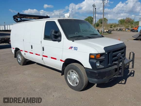 2014 Ford Econoline Cargo Commercial z VIN 1FTNE1EL9EDA59385, wystawiony jako IAAI lot #43391932 z przebiegiem 259 047 mil mil oraz . Historia ofert i sprzedaży dostępna na DreamBid. Obrazek 1.
