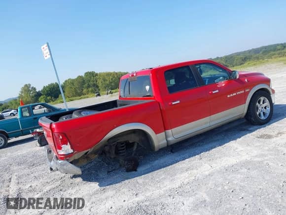 2011 Ram 1500 Sport with VIN 1D7RV1CT7BS683607, listed as a IAAI auction lot 43213831 with 283,737 mi miles and . Bid and sale history available at DreamBid. Image 4.