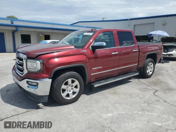 2017 GMC Sierra 1500 SLT with VIN 3GTU2NEC1HG378962, listed as a Copart auction lot 70701025 with 163,364 mi miles and Salvage title. Bid and sale history available at DreamBid. Image 1.