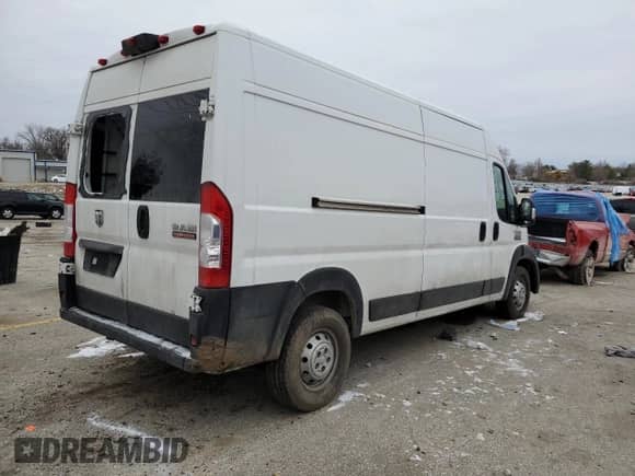 2022 Ram ProMaster Cargo z VIN 3C6LRVDGXNE125245, wystawiony jako Copart lot #44778685 z przebiegiem 44 833 mil mil oraz Szkoda całkowita • Salvage title. Historia ofert i sprzedaży dostępna na DreamBid. Obrazek 3.