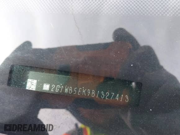 2011 Chevrolet Impala LT Retail with VIN 2G1WB5EK9B1327413, listed as a IAAI auction lot 41943115 with 204,462 mi miles and . Bid and sale history available at DreamBid. Image 9.