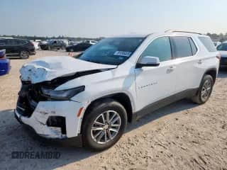2023 Chevrolet Traverse LT с VIN 1GNERHKW4PJ148899, выставлен на аукционе Copart как лот 81295835 с пробегом 53 571 миль миль и Списание • Salvage title. История ставок и продаж доступна на DreamBid. Изображение 1.