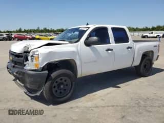 2013 Chevrolet Silverado 1500 Work Truck with VIN 3GCPKPEA5DG194187, listed as a Copart auction lot 54191675 with 98,881 mi miles and Salvage title. Bid and sale history available at DreamBid. Image 1.