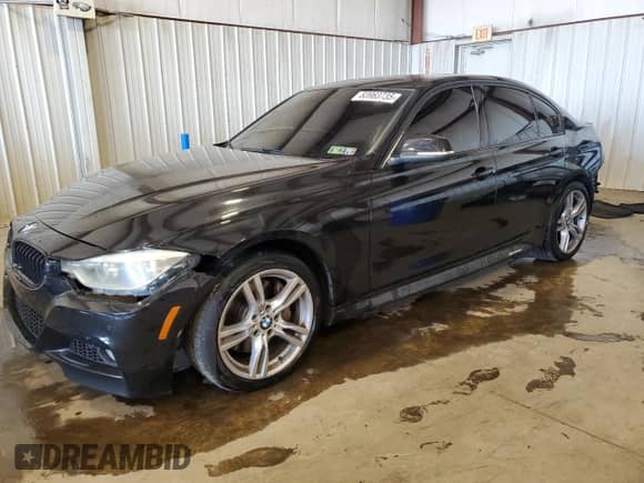 2017 BMW 3 Series 340i xDrive with VIN WBA8B7G51HNU37363, listed as a Copart auction lot 83963735 with 117,100 mi miles and Salvage title. Bid and sale history available at DreamBid. Image 1.