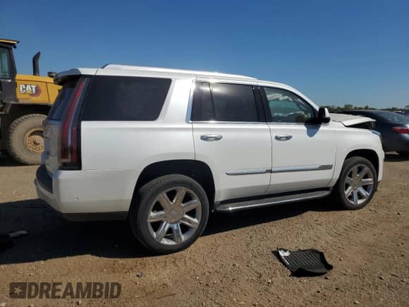 2018 Cadillac Escalade Luxury with VIN 1GYS4BKJ3JR112135, listed as a Copart auction lot 70863045 with 107,850 mi miles and Salvage title. Bid and sale history available at DreamBid. Image 3.