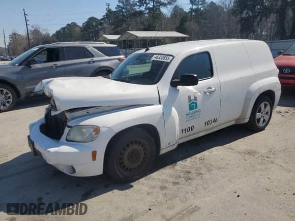 2009 Chevrolet HHR LS with VIN 3GCCA85BX9S631122, listed as a Copart auction lot 46333855 with 49,572 mi miles and Salvage title. Bid and sale history available at DreamBid. Image 1.