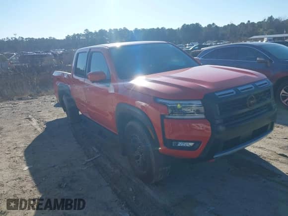 2025 Nissan Frontier Pro-4X с VIN 1N6ED1EK2SN607899, выставлен на аукционе IAAI как лот 41580004 с пробегом 3 395 миль миль и . История ставок и продаж доступна на DreamBid. Изображение 1.