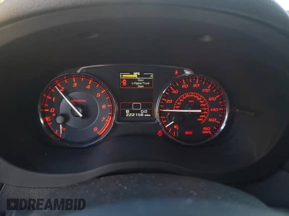 2017 Subaru WRX Limited with VIN JF1VA1J60H9802976, listed as a Copart auction lot 89638255 with 222,156 mi miles and Salvage title. Bid and sale history available at DreamBid. Image 9.