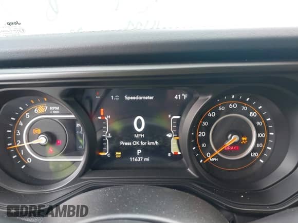 2024 Jeep Wrangler Sahara with VIN 1C4PJXEN5RW180207, listed as a IAAI auction lot 41542494 with 11,637 mi miles and . Bid and sale history available at DreamBid. Image 7.