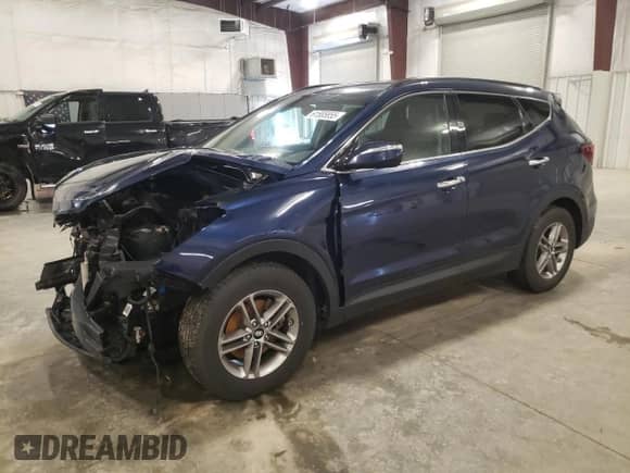 2017 Hyundai Santa Fe 2.4L z VIN 5XYZUDLB5HG463127, wystawiony jako Copart lot #61585855 z przebiegiem 110 596 mil mil oraz Szkoda całkowita • Salvage title. Historia ofert i sprzedaży dostępna na DreamBid. Obrazek 1.
