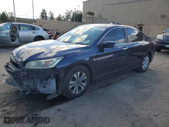 2014 Honda Accord LX с VIN 1HGCR2F35EA205719, выставлен на аукционе Copart как лот 82240085 с пробегом 228 132 миль миль и Списание • Salvage title. История ставок и продаж доступна на DreamBid. Изображение 1.