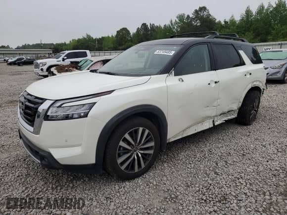 2022 Nissan Pathfinder Platinum с VIN 5N1DR3DH8NC206161, выставлен на аукционе Copart как лот 53749485 с пробегом 54 429 миль миль и Списание • Salvage title. История ставок и продаж доступна на DreamBid. Изображение 1.