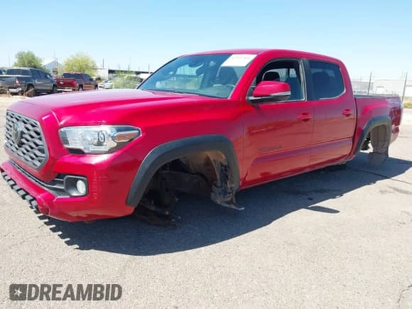 2021 Toyota Tacoma SR5 with VIN 3TMAZ5CNXMM146214, listed as a IAAI auction lot 42193561 with 63,777 mi miles and . Bid and sale history available at DreamBid. Image 2.