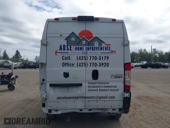 2019 Ram ProMaster Cargo with VIN 3C6TRVCG7KE530928, listed as a IAAI auction lot 42207644 with 89,553 mi miles and . Bid and sale history available at DreamBid. Image 17.