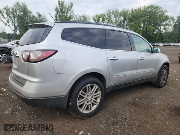 2015 Chevrolet Traverse LT z VIN 1GNKVGKD4FJ165224, wystawiony jako Copart lot #66730505 z przebiegiem Nie podano mil oraz Czysty tytuł • Clean title. Historia ofert i sprzedaży dostępna na DreamBid. Obrazek 3.