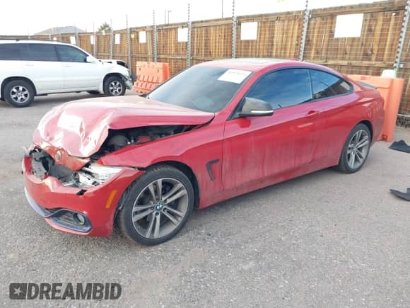 2014 BMW 4 Series 428i xDrive z VIN WBA3N5C58EK197382, wystawiony jako IAAI lot #40925619 z przebiegiem 101 632 mil mil oraz . Historia ofert i sprzedaży dostępna na DreamBid. Obrazek 2.