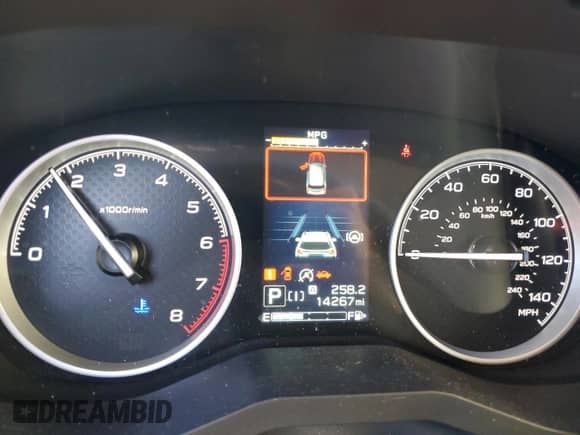 2023 Subaru Forester Limited z VIN JF2SKAPC5PH447638, wystawiony jako Copart lot #83845105 z przebiegiem 14 267 mil mil oraz Szkoda całkowita • Salvage title. Historia ofert i sprzedaży dostępna na DreamBid. Obrazek 9.