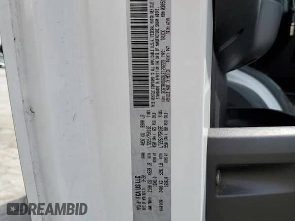 2020 Ram ProMaster Cargo с VIN 3C6TRVDG9LE128229, выставлен на аукционе Copart как лот 52686284 с пробегом 78 675 миль миль и Списание • Salvage title. История ставок и продаж доступна на DreamBid. Изображение 13.