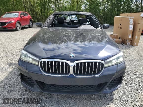 2021 BMW 5 Series 540i xDrive with VIN WBA73BJ01MCF46374, listed as a Copart auction lot 55096015 with 38,960 mi miles and Salvage title. Bid and sale history available at DreamBid. Image 5.