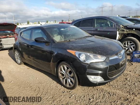 2013 Hyundai Veloster w/Black Int z VIN KMHTC6AD4DU096489, wystawiony jako Copart lot #82087835 z przebiegiem 110 897 mil mil oraz Czysty tytuł • Clean title. Historia ofert i sprzedaży dostępna na DreamBid. Obrazek 4.