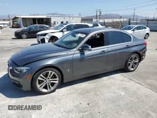 2018 BMW 3 Series 330e with VIN WBA8E1C58JA762874, listed as a Copart auction lot 81150245 with 84,067 mi miles and Salvage title. Bid and sale history available at DreamBid. Image 1.